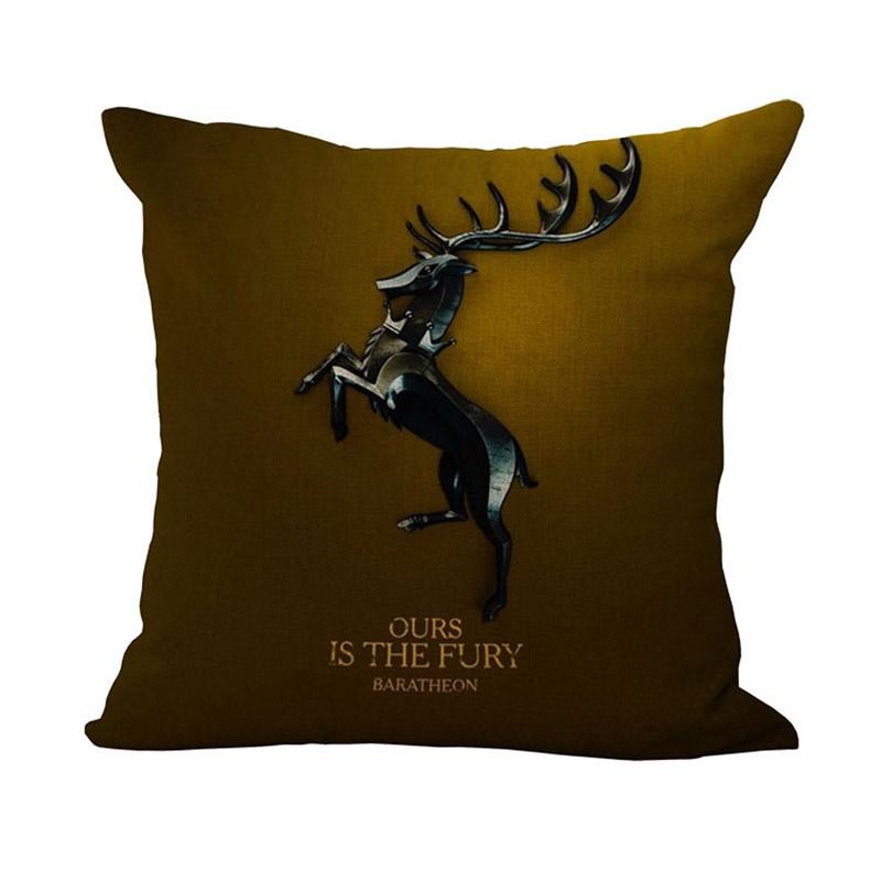 Luxurious Game Of Thrones Fire And Blood Throw Pillow Case For Elegant Home Decor