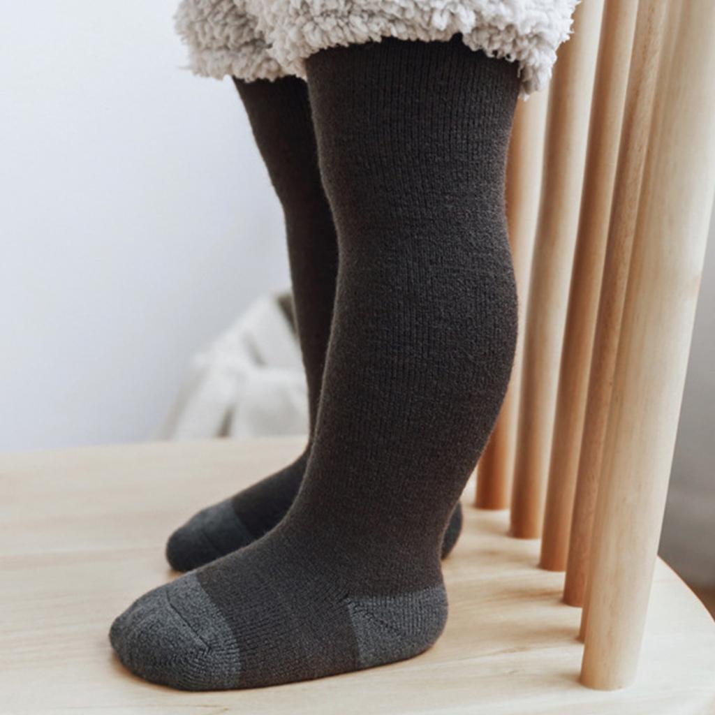 Winter Baby Kids Girls Thickened Lined Warmth Fleece Long Pants Leggings