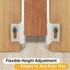 Adjustable Pocket Door Guide Set with Side Jamb Mount, Bottom Door Guidance Support, Plastic Guides and Screws for Repair Work Today