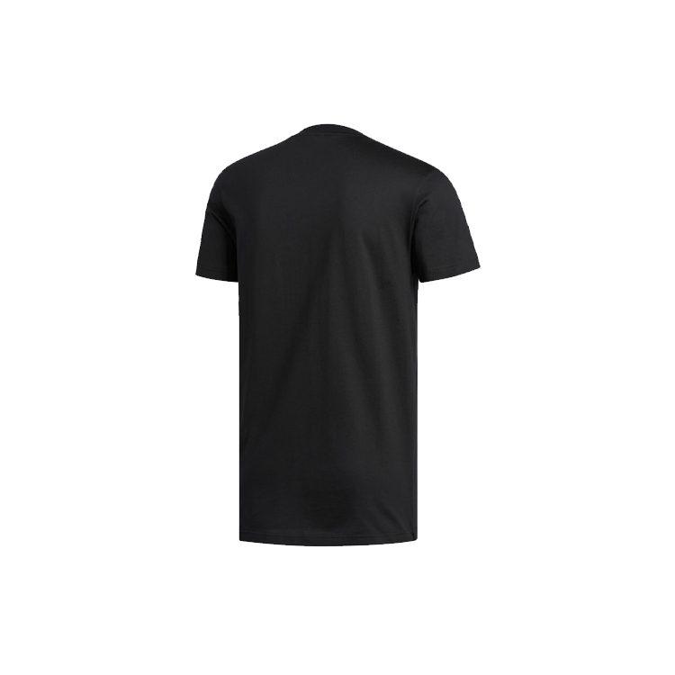 adidas T Shirts Men's Black Crew Neck Moderate Straight Fit FM4773