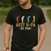 Vintage Best G-pa By Par Golf T-shirt, Funny Father's Day Gift for Grandfather, Golfer Grandpa Tee