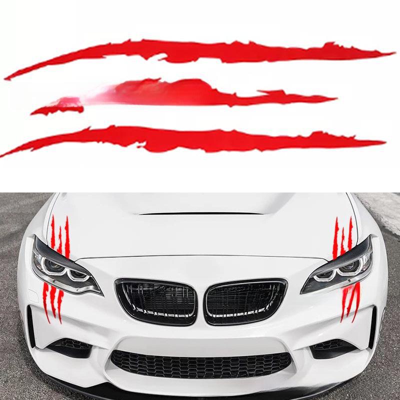 Ghost Claw Reflective Car Headlight & Hood Stickers