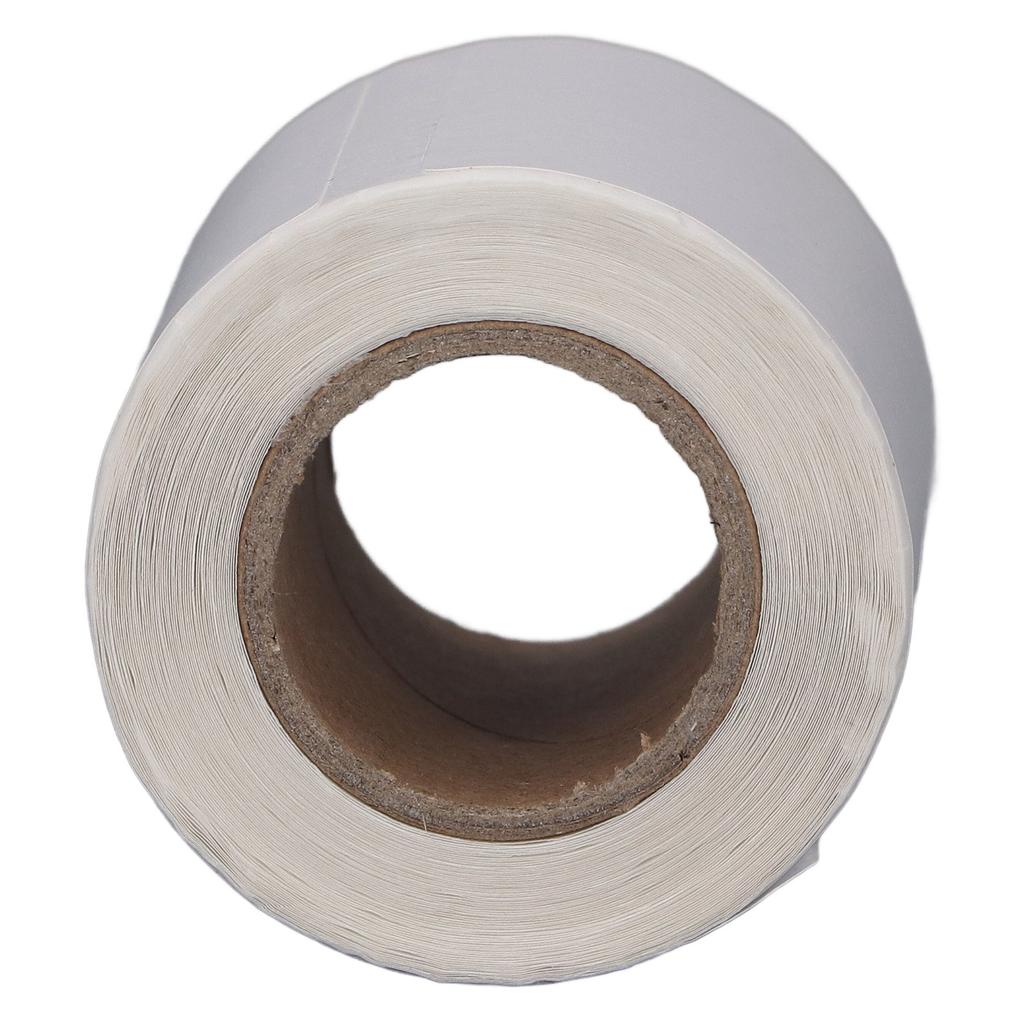 Rotolo di Carta Termica Impermeabile Bianco Carta per Stampa Senza Inchiostro Facile da Scrivere con Adesivo Posteriore 50x80mm 100