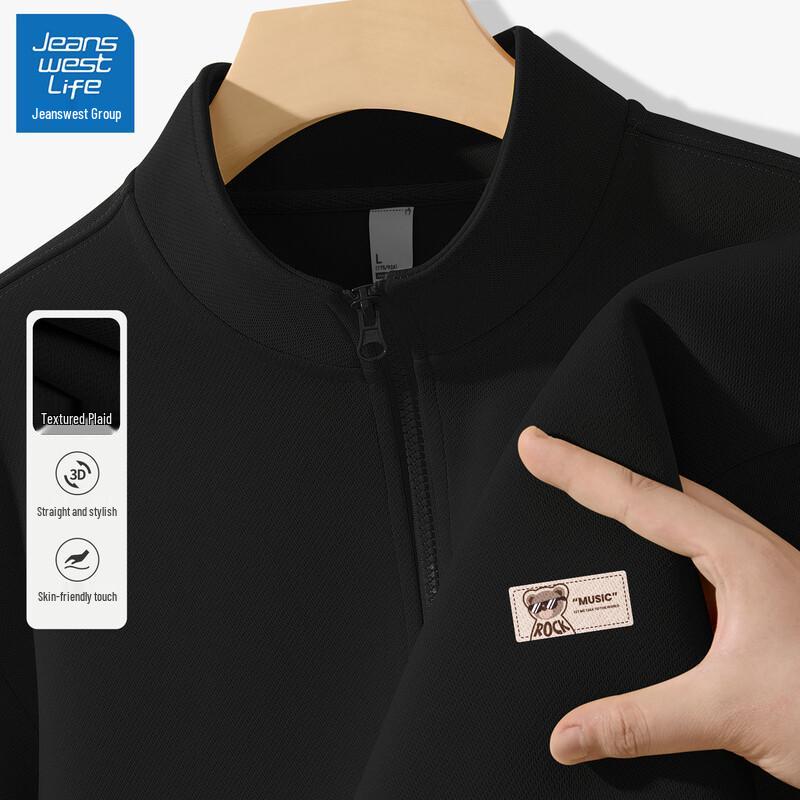 

Jeanswest Men s American Style Half-Zip Pullover Sweatshirt 3XL