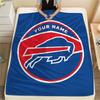 Custom Name,Buffalo Bills Printed Flannel Blanket, soft throw for bedroom sofa, washable, Christmas present, great gift.