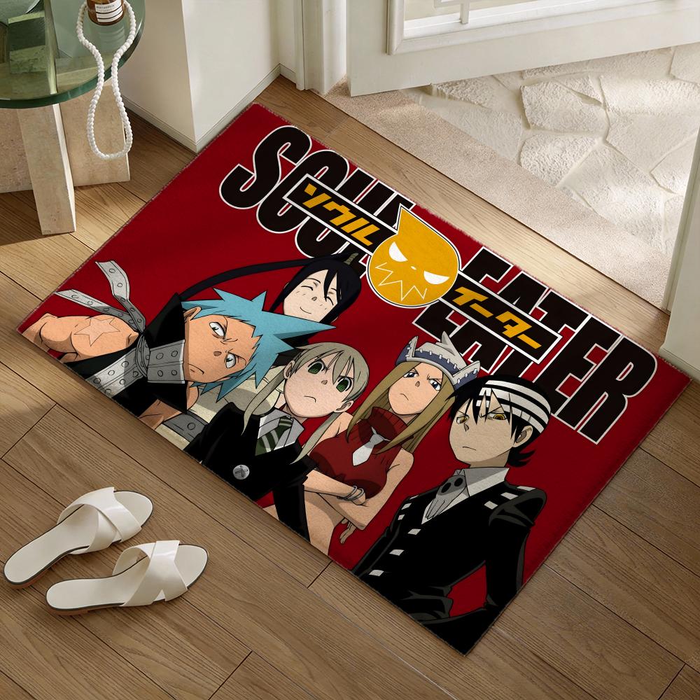 Anime S-SOUL E-EATER Floor Mat Soft Flannel Non-Slip Door Mat - Thickened Rug for Living Room Home Decor 40x60cm
