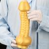 Extra Large Golden Silicone Anal Plug Soft Shaped Anal Expander Dildo Masturbator Adult Sex Toy Realistic Penis Fisitng BDSM