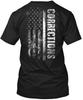 Corrections Thin Gray Line - T-Shirt Made In the USA Size S To 5XL