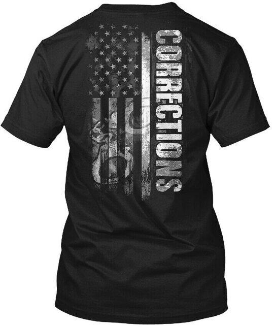 Corrections Thin Gray Line - T-Shirt Made in the USA Size S to 5XL 2XL