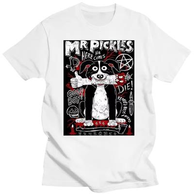 Tričko Mr Pickles Pánske Bavlnené Tričko s psom Collie Okrúhly výstrih Vtipné Tričko Dospelý Dospelý Plavecký Oblečenie Zrelý Pes Zlý Satan Tričko Streetwear