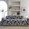 Sofa Towel Anti-cat Scratch Jacquard Black Flower Graffiti Thickened Thick Sofa Blanket Sofa Cover
