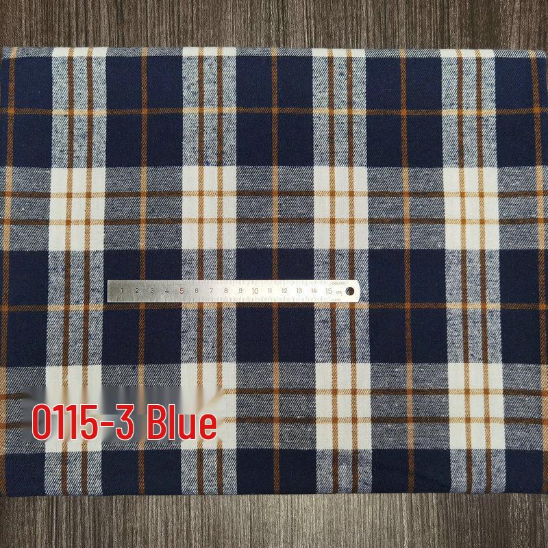 Children's Twill Plaid Flannel Shirt Fabric - Yarn Dyed, Brushed Cotton