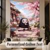 Custom Text Printed Tapestry Spirited Away Pattern Large Wall Hanging Indoor Room Decor