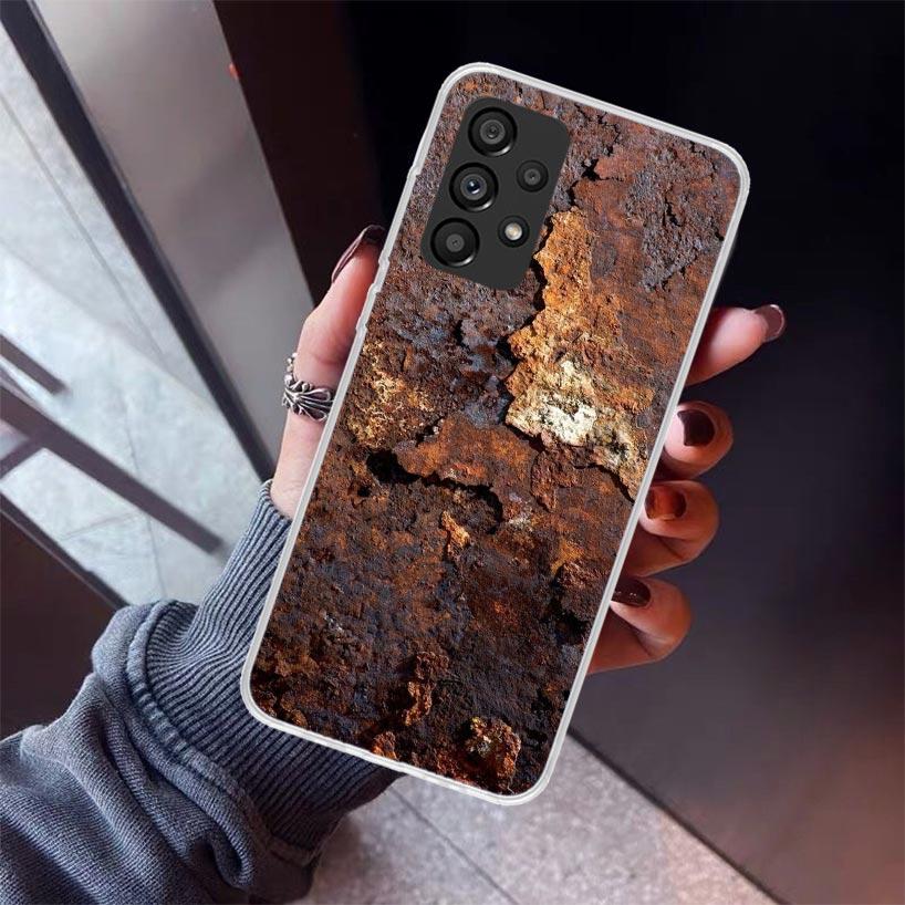 Vintage Industrial Style Rusty Pattern Phone Case For Samsung Galaxy A12 A52S A42 A32 A22 A51 A50 Note 20 Ultra 10 S10 Plus A71