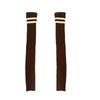 Women Thicken Ribbed Knit Leg Warmer Preppy Style Double Striped Leg Covers Snow Boot Cuffs Over Knee Stacked Long Socks