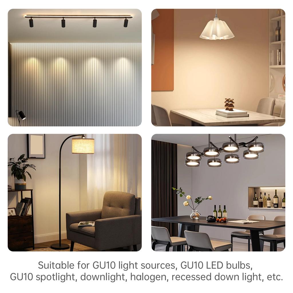 5pcs GU10 Lamp Holder On Bracket Ceramic Lamp Bases Connector for LED Light Bulbs / Downlight with Terminal Box Socket