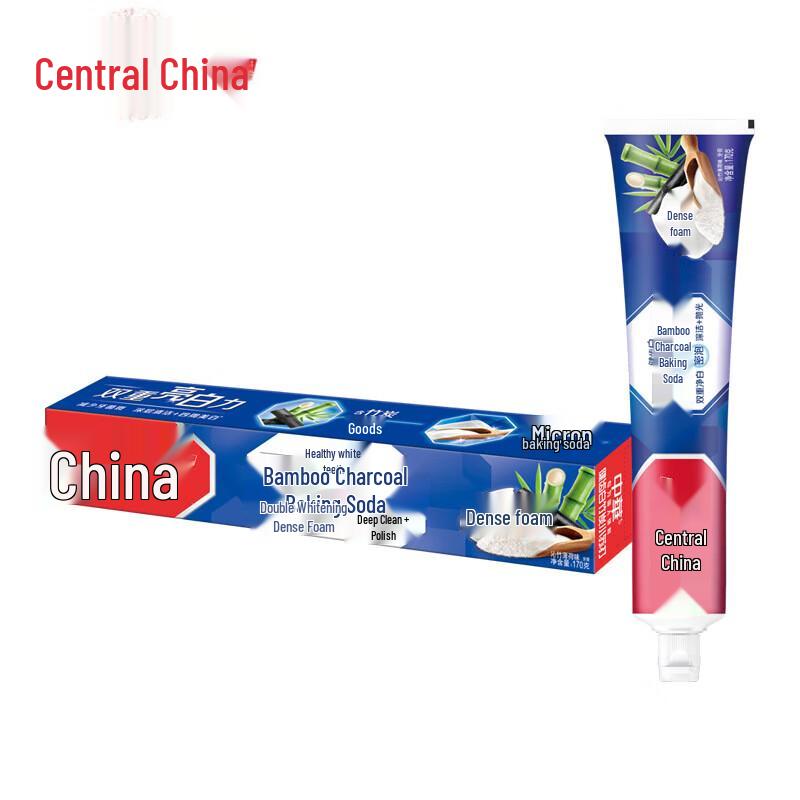 Zhonghua Bamboo Charcoal & Baking Soda Whitening Toothpaste, Bamboo Mint