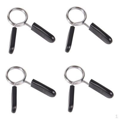 4x Clip de resorte para barra, abrazadera para barra con mancuernas, bloqueo de levantamiento de pesas, 24mm