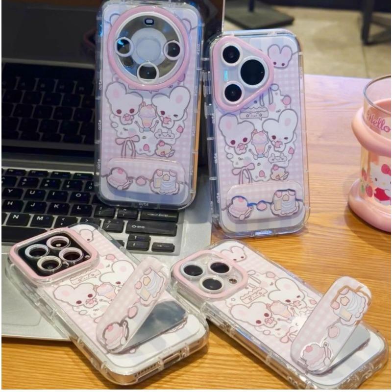 Dessert Rabbit for Apple 16 Feather Cream Phone Case for IPhone 15 Promax Cartoon 14/13