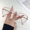 Anti-Blue Light Glasses Metal Square Eyewear Women Men Simple Luxury Eyeglasses Blue Light Blocking Man Lady Computer Eyeglas