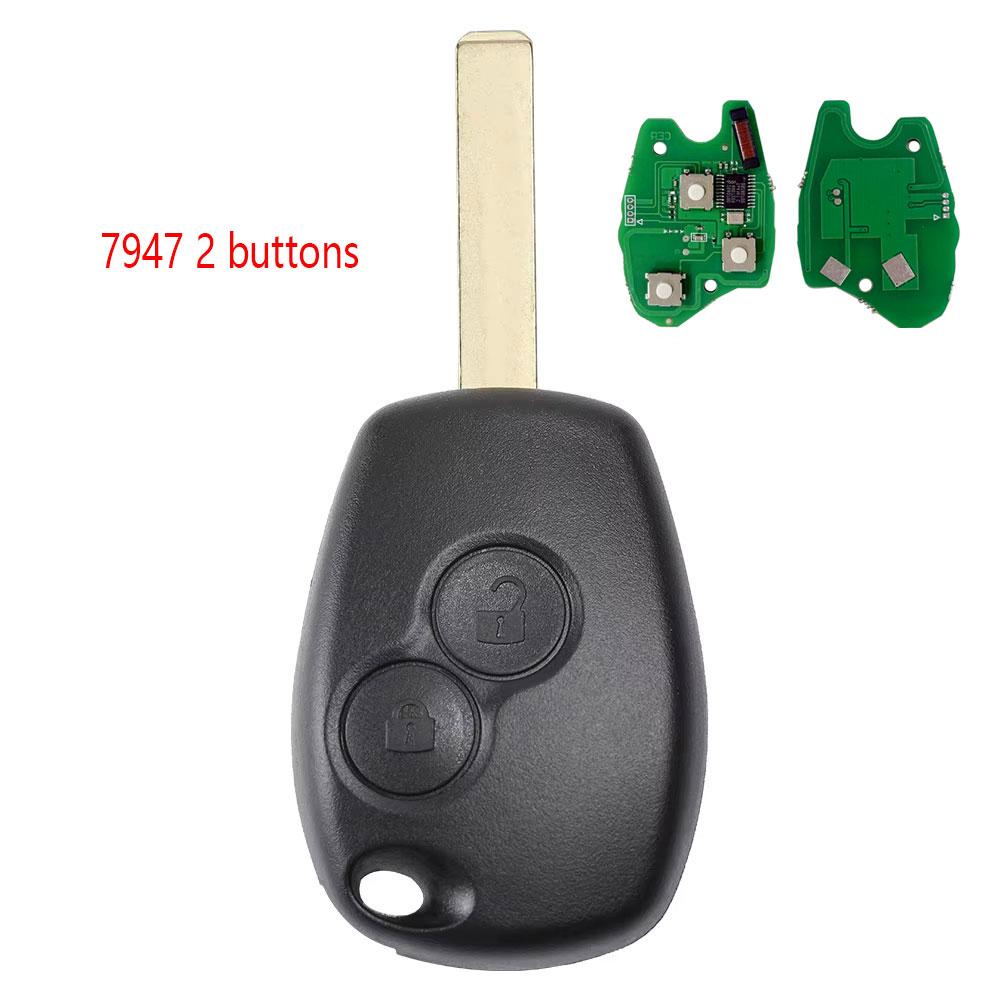 Kgreat Car Remote Key For Renault Duster Modus Clio 3 Twingo DACIA Logan Sandero Kangoo 433MHz 7946/7947 ID46 Chip