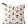 Halloween Party Supplies Ghost Cushion Cover, Plush Embroidered Throw Pillow 18x18 Cute Cover Inch Case for Home Sofa Bed Decor Holiday Covers