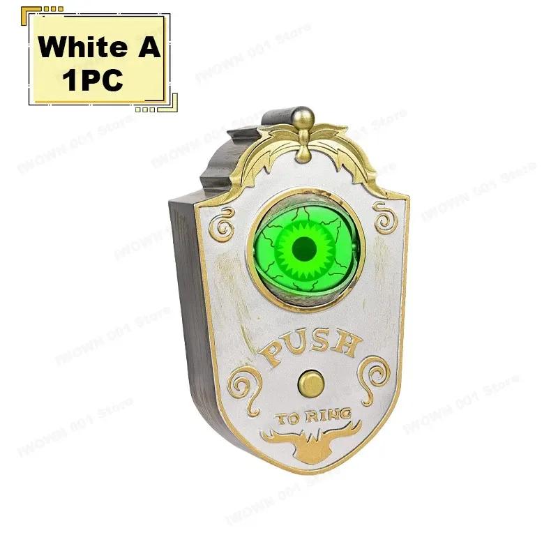 1PC One-Eyed Halloween Doorbell Decoration Spooky Eyeball with Sounds Animated Prop for Trick or Treat Event