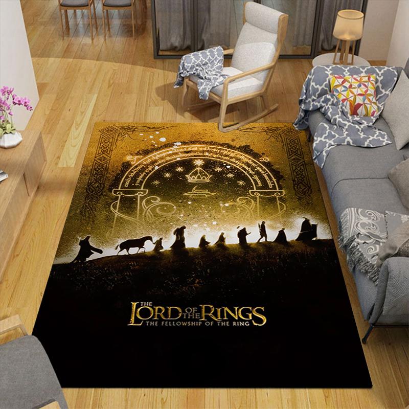 1Pc Journey Through Middleearth Rug Office Carpet Indoor Outdoor Doormat Nonslip Soft Comfortable Living Christmas Halloween Xmas Gift D924388