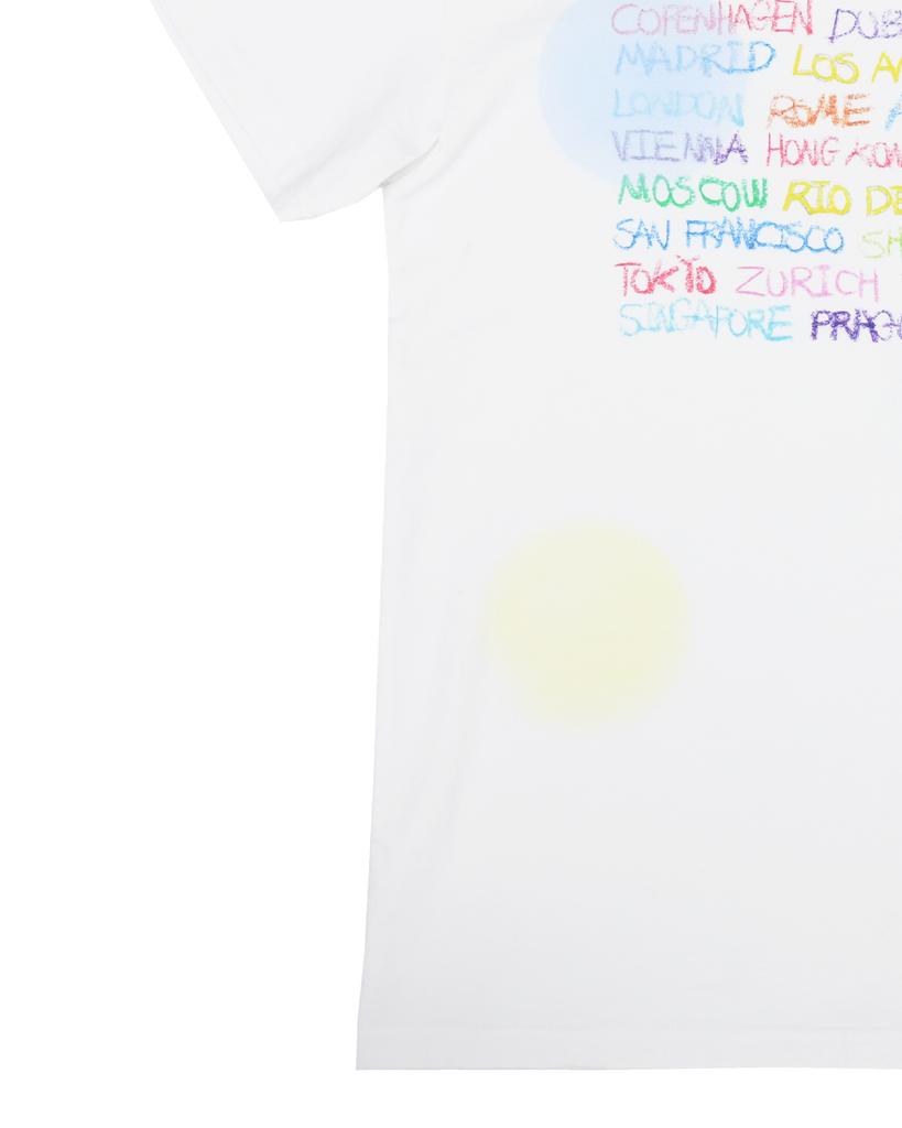 THEMUSEUMVISITOR City Drawing Graphic T-Shirt (White)