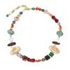 Colored Handmade Beaded Necklace Bohemian Style Neck Chain Fashion Clavicle Choker  for Women