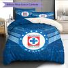 Cruz Azul Pattern Bedding Home Decoration Birthday Gift (1 * duvet cover + 2 * pillowcase, without core)