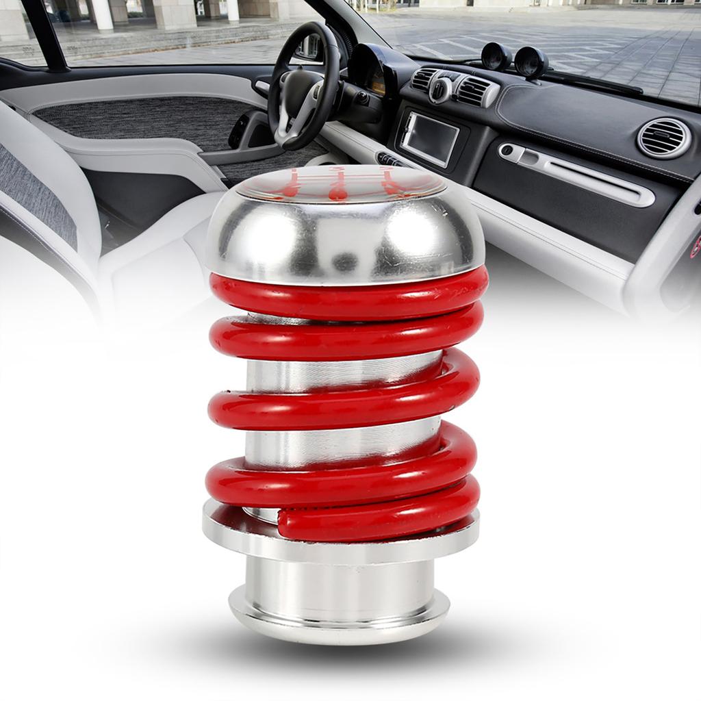 Universal Aluminum Red Spring 5 Speed Manual Car Gear Shifter Stick Shift Knob Lever