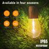 Garland Of Solar Garden Lights 10 Led Decorative Bulbs