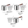 Deep Frying Pot with Lids Easy To Clean Japanese Tempura Frying Pot Kitchen Frying Pan for Outdoor Party Camping Home Dried Fish