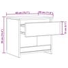 Nightstands 2 pcs Grey Sonoma 40 x 30 x 39 cm Particleboard