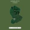 New Mars green scarf women's winter atmosphere shawl thickened warm trend versatile men's Christmas scarf