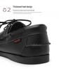 New Men's Non-Slip Leather Driving Loafers - Soft Sole Casual Sailing Shoes