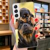 Rottweiler Dog Cover Phone Case For Samsung Galaxy S26 S25 Edge S24 Ultra S23 S22 Plus S21 S20 FE Soft Fundas Shell Galaxy S25 S