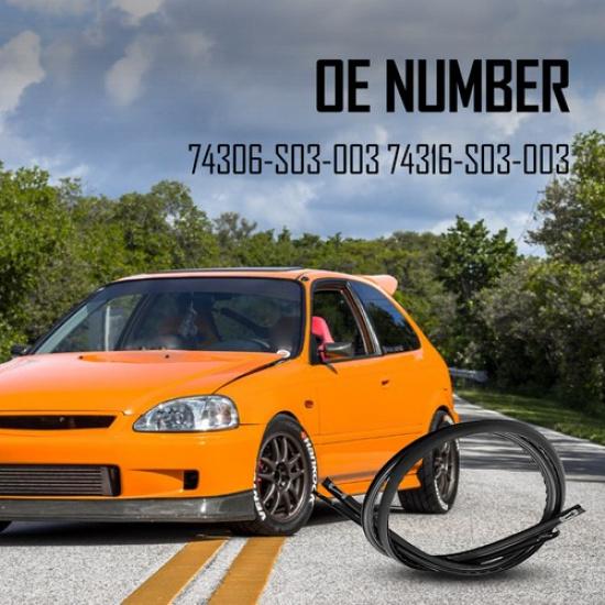 New SIDE Molding R ROOF L Set For HONDA CIVIC EK2 EK3 EK9 3 Door US