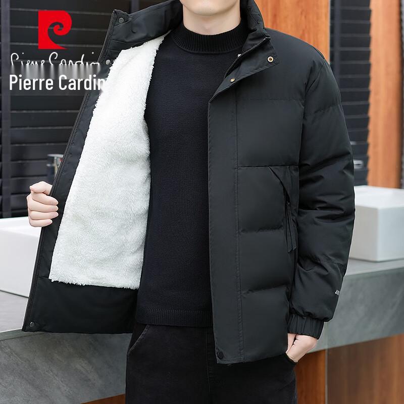 Pierre Cardin Men's Fleece-Lined Hooded Winter Cotton Jacket