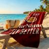 Arsenal Customize Text Beach Towel Super Soft & Absorbent Portable for SwimmingBeachCamping Travel Beach AccessoriesGym