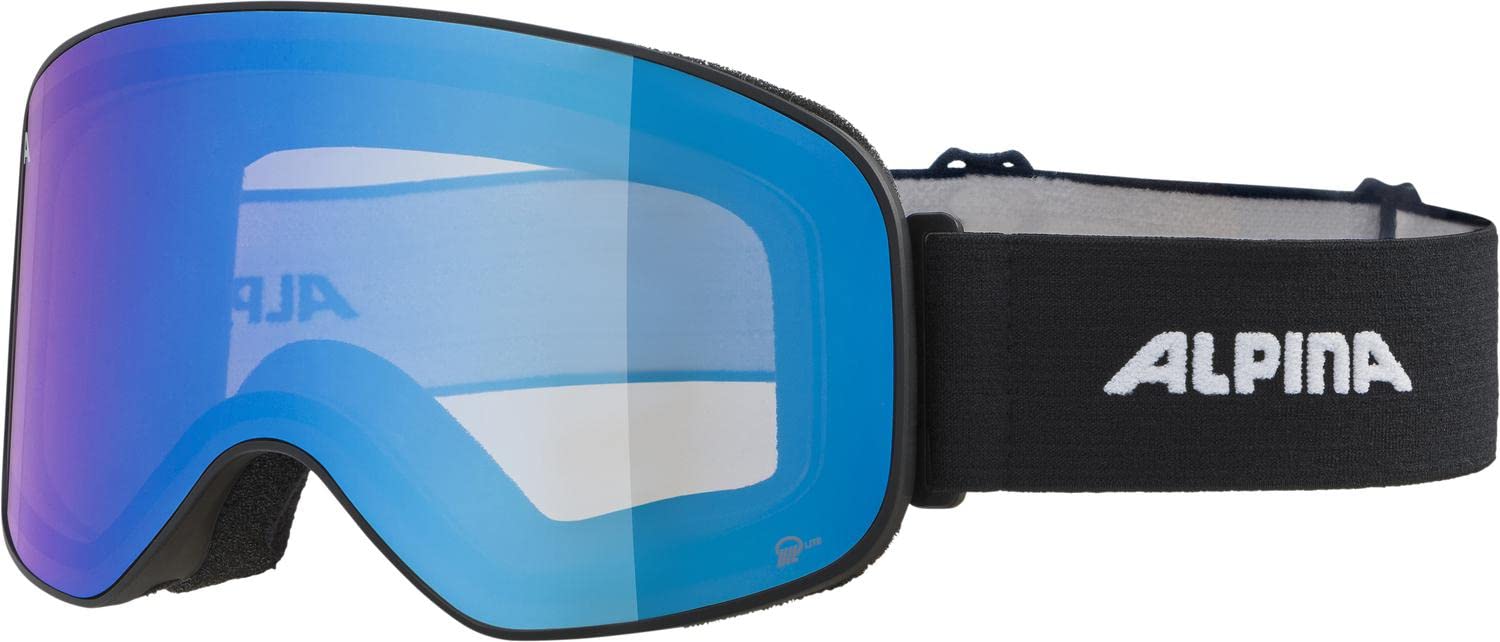 

Alpina SLOPE Ski and Snowboard Mirror Lens Q-LITE Goggles, Unisex, High-Contrast