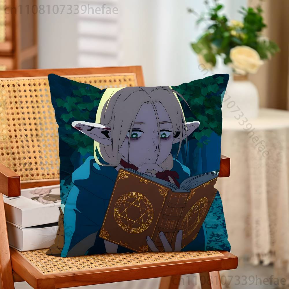 DDelicious In Dungeon Marcille Throw Pillow Case For Decoration 30cm 50cm 55cm Square Home Pillowcase Case