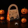 Halloween Treat Container Integrated Handle Halloween Gift Packaging Box Portable Paper Candy Box Festive For Cookie Packaging