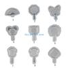 HX6F Trendy Sand Silicone Mold Keychain Moulds Fan Shaped Silicone Ornament Molds Durable DIY Crafts Molds for Making Pendant