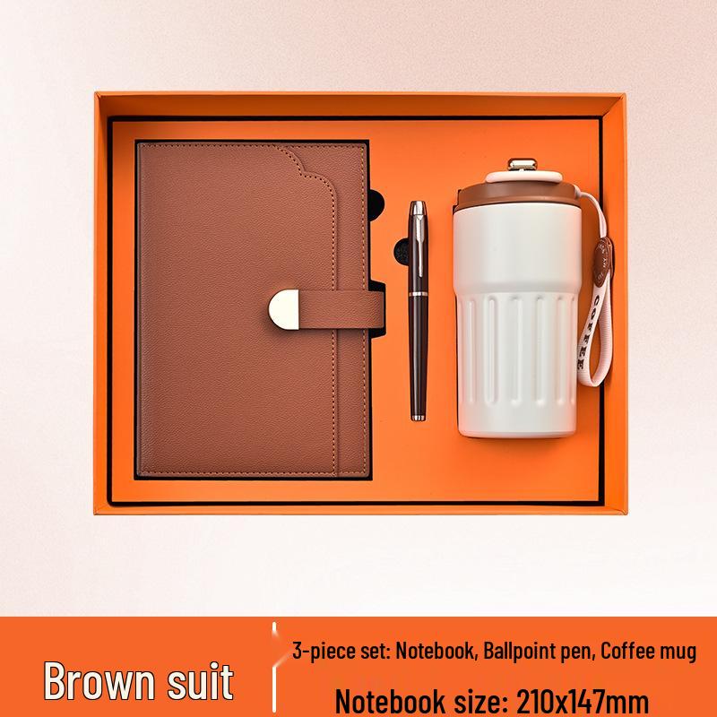 Custom Logo Notebook & Thermos Gift Set for Corporate Meetings