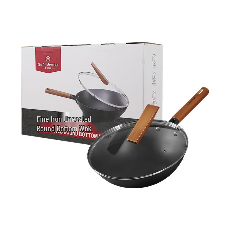 

Deep Nitrided Rust-Proof Fine Iron Wok with Lid