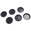 Tarteform Antihaftbeschichtet 4 Zoll Backboden Pizza Ersatz Set 6er Set Tarteförmchen Zubehör Kuchen Kohlenstoffstahl