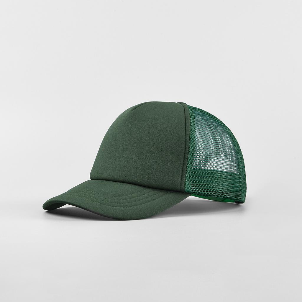 High Quality Custom Puff Printed 5 Panel Mesh Trucker Hats Foam Snap Back Adjustable Cap Striped Fashion Design Unisex