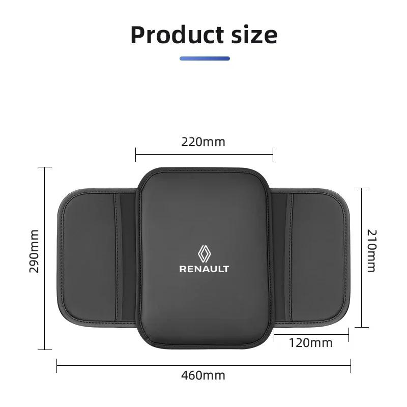 Car Accessories PU Leather Center Console Armrest Pad Sticker For Renault Megane 3 2 4 Clio4 5 Captur Scenic2 Austral Kangoo Y888